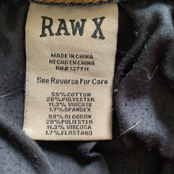 Raw X    Sz 30 Standard Jeans - Picture 5 of 8